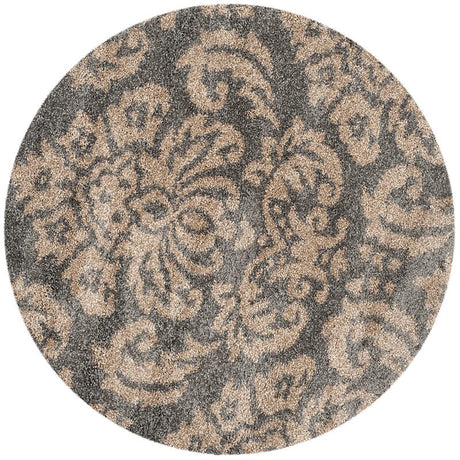 Safavieh Florida Shag Sg460 - 8013 Grey / Beige Rugs - Safavieh - sg460 - 8013 - 4r