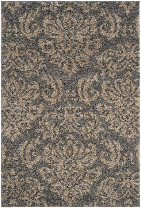 Safavieh Florida Shag Sg460 - 8013 Grey / Beige Rugs - Safavieh - sg460 - 8013 - 5r