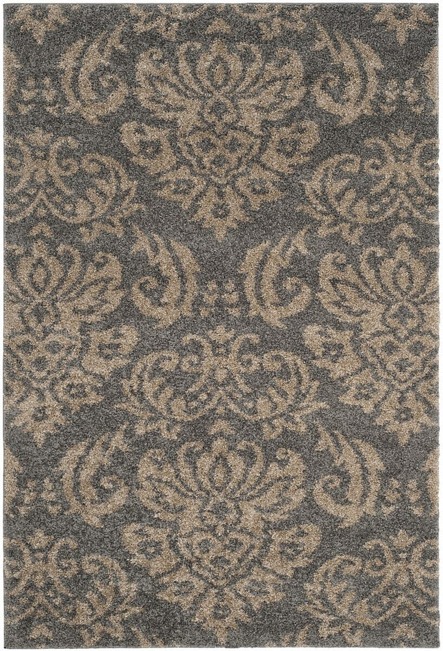 Safavieh Florida Shag Sg460 - 8013 Grey / Beige Rugs - Safavieh - sg460 - 8013 - 5r