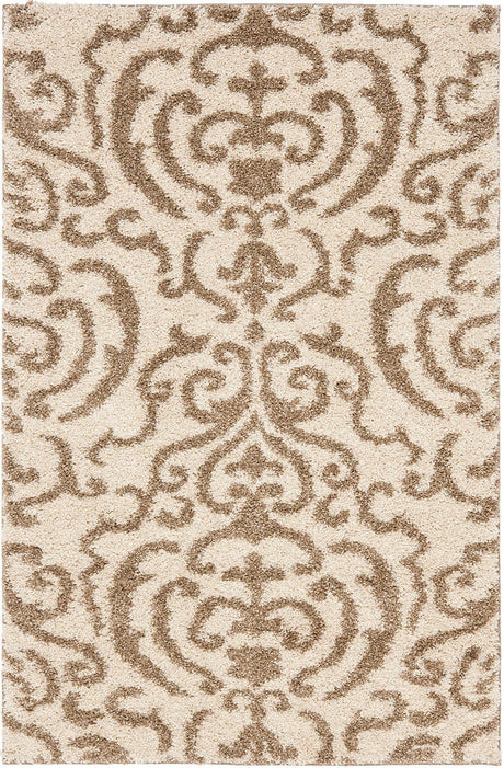 Safavieh Florida Shag Sg462 - 1113 Cream / Beige Rugs - Safavieh - sg462 - 1113 - 4r