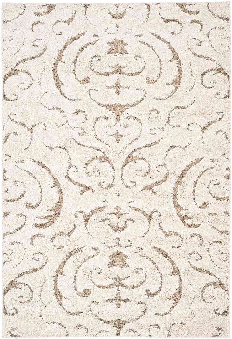 Safavieh Florida Shag Sg462 - 1113 Cream / Beige Rugs - Safavieh - sg462 - 1113 - 4r