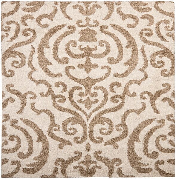 Safavieh Florida Shag Sg462 - 1113 Cream / Beige Rugs - Safavieh - sg462 - 1113 - 4sq