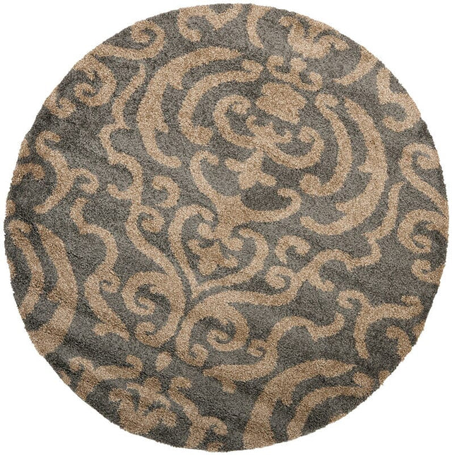 Safavieh Florida Shag Sg462 - 8013 Grey / Beige Rugs - Safavieh - sg462 - 8013 - 4r