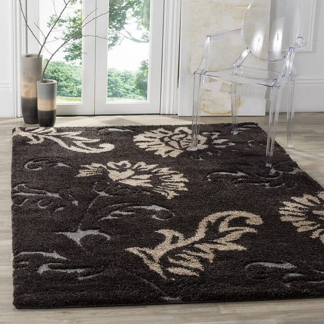 Safavieh Florida Shag Sg463 - 2879 Dark Brown / Smoke Rugs - Safavieh - sg463 - 2879 - 3