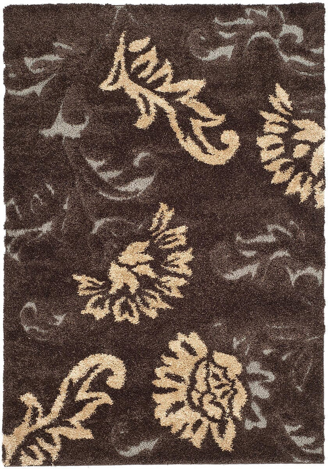 Safavieh Florida Shag Sg463 - 2879 Dark Brown / Smoke Rugs - Safavieh - sg463 - 2879 - 3