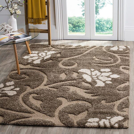 Safavieh Florida Shag Sg464 - 7913 Smoke / Beige Rugs - Safavieh - sg464 - 7913 - 24