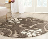 Safavieh Florida Shag Sg464 - 7913 Smoke / Beige Rugs - Safavieh - sg464 - 7913 - 4sq