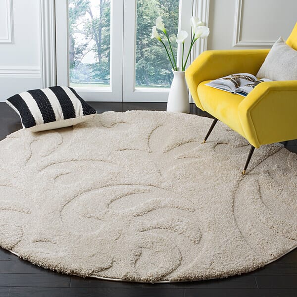 Safavieh Florida Shag Sg468 - 1111 Creme / Creme Rugs - Safavieh - sg468 - 1111 - 7r