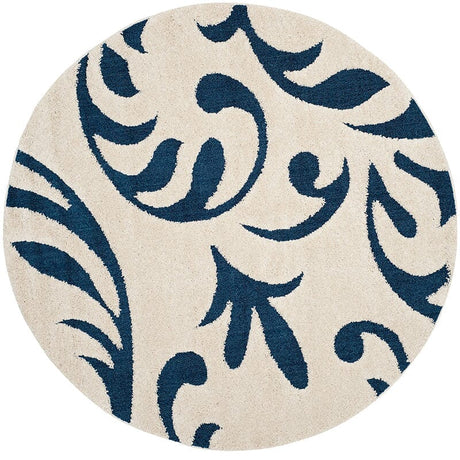 Safavieh Florida Shag Sg468 - 1165 Cream / Blue Rugs - Safavieh - sg468 - 1165 - 24