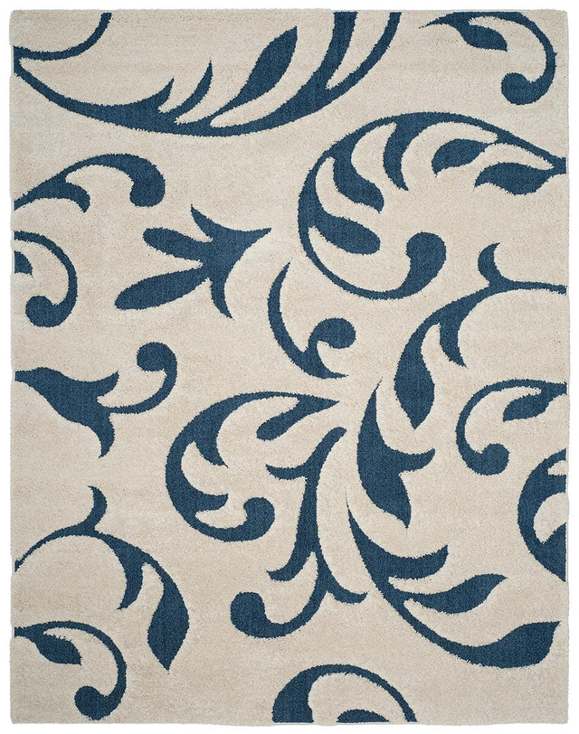 Safavieh Florida Shag Sg468 - 1165 Cream / Blue Rugs - Safavieh - sg468 - 1165 - 24