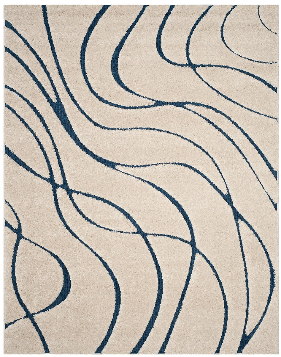 Safavieh Florida Shag Sg471 - 1165 Cream / Blue Rugs - Safavieh - sg471 - 1165 - 27