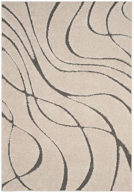 Safavieh Florida Shag Sg471 - 1180 Cream / Grey Rugs - Safavieh - sg471 - 1180 - 3