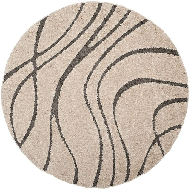 Safavieh Florida Shag Sg471 - 1180 Cream / Grey Rugs - Safavieh - sg471 - 1180 - 7r