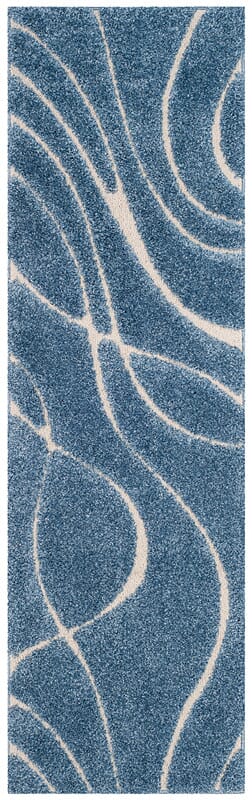 Safavieh Florida Shag Sg471 - 6011 Light Blue / Cream Rugs - Safavieh - sg471 - 6011 - 27