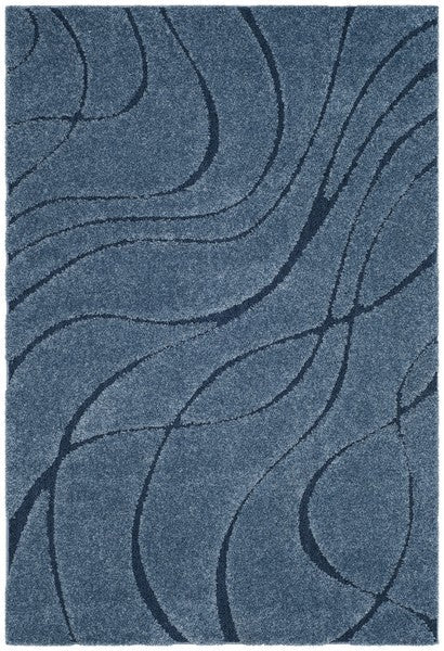 Safavieh Florida Shag Sg471 - 6065 Light Blue / Blue Rugs - Safavieh - sg471 - 6065 - 5