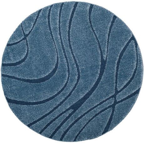 Safavieh Florida Shag Sg471 - 6065 Light Blue / Blue Rugs - Safavieh - sg471 - 6065 - 7r