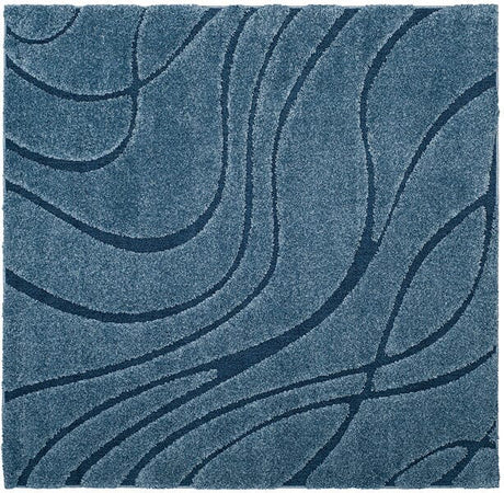 Safavieh Florida Shag Sg471 - 6065 Light Blue / Blue Rugs - Safavieh - sg471 - 6065 - 7sq