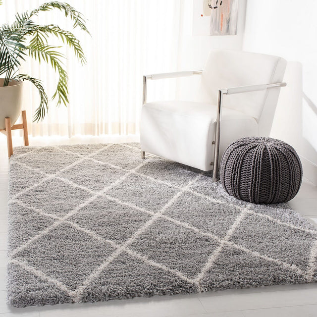 Safavieh Fontana Shag Fnt815G Grey / Cream Rugs - Safavieh - fnt815g - 4