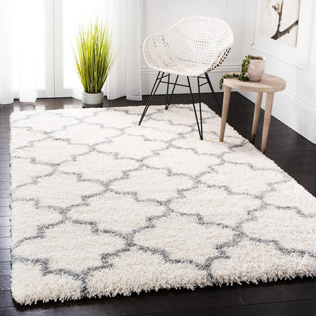 Safavieh Fontana Shag Fnt818A Cream / Grey Rugs - Safavieh - fnt818a - 4