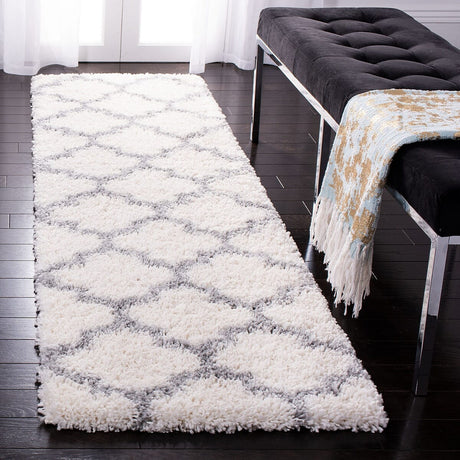 Safavieh Fontana Shag Fnt818A Cream / Grey Rugs - Safavieh - fnt818a - 7sq