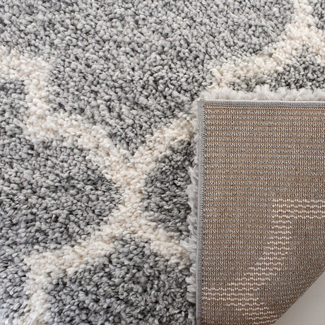 Safavieh Fontana Shag Fnt818G Grey / Cream Rugs - Safavieh - fnt818g - 4