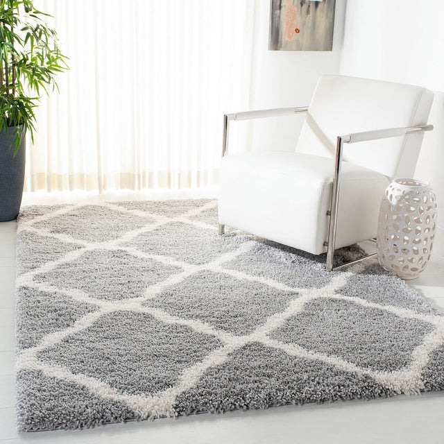 Safavieh Fontana Shag Fnt821G Grey / Cream Rugs - Safavieh - fnt821g - 4