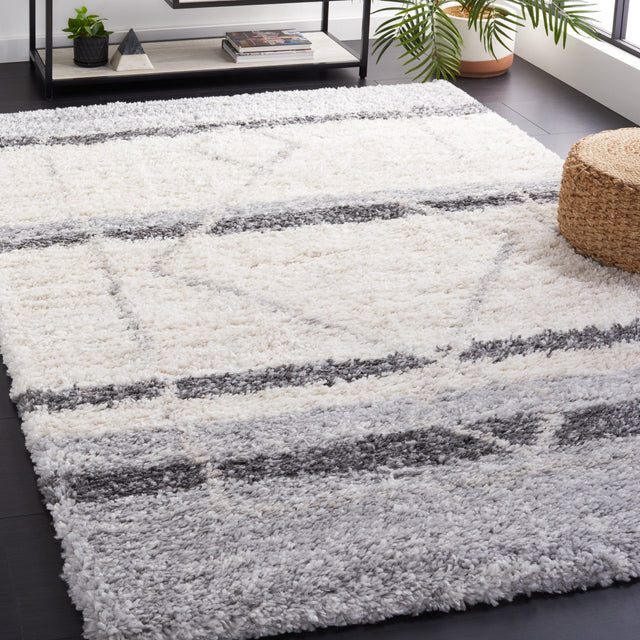 Safavieh Fontana Shag Fnt825A Ivory/Grey Rug - Safavieh - fnt825a - 4