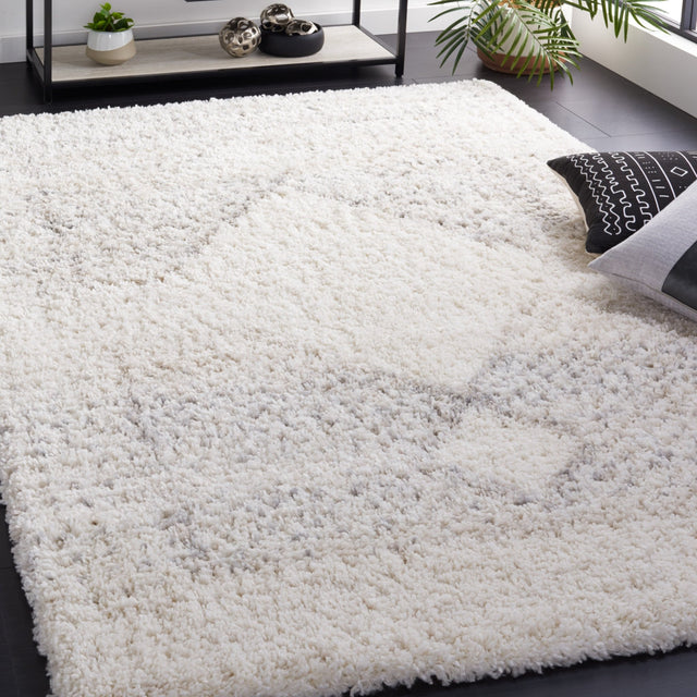 Safavieh Fontana Shag Fnt827A Ivory/Grey Rug - Safavieh - fnt827a - 4