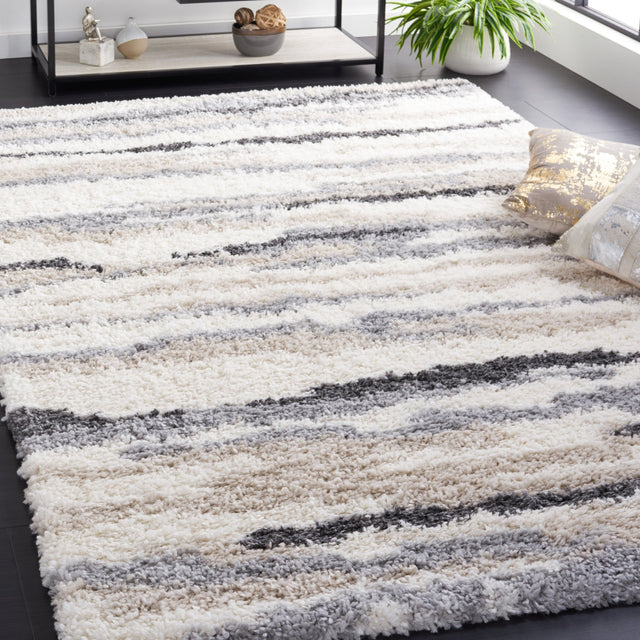 Safavieh Fontana Shag Fnt833A Ivory/Grey Rug - Safavieh - fnt833a - 4