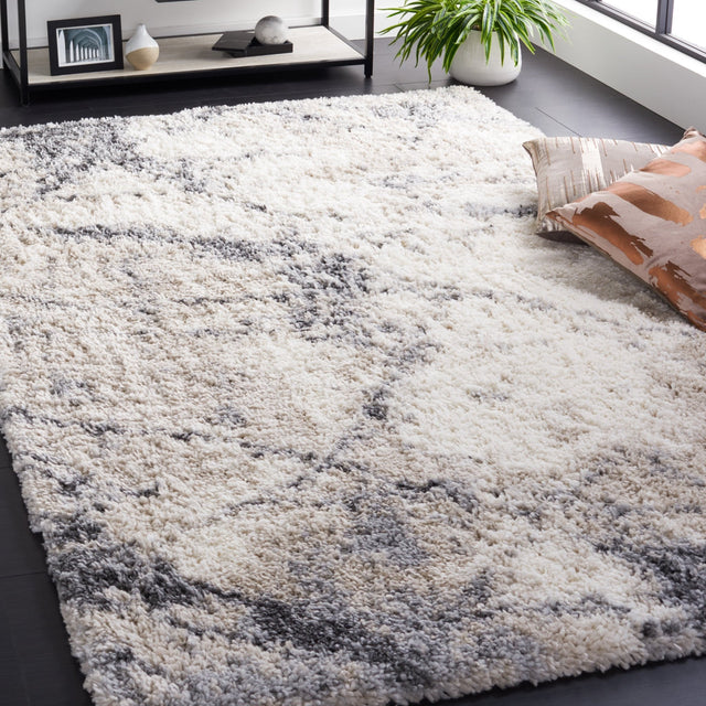 Safavieh Fontana Shag Fnt834A Ivory/Grey Rug - Safavieh - fnt834a - 4