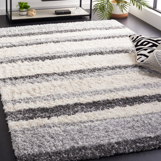 Safavieh Fontana Shag Fnt835A Ivory/Grey Rug - Safavieh - fnt835a - 4