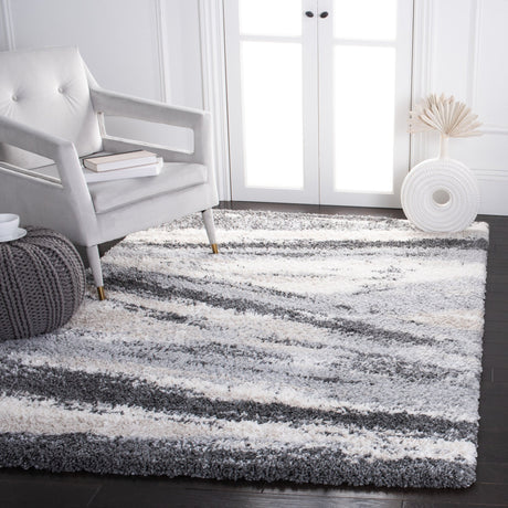 Safavieh Fontana Shag Fnt840F Grey/Charcoal Rugs - Safavieh - fnt840f - 4