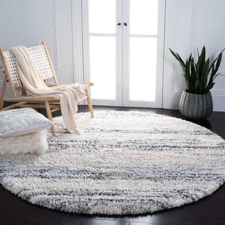 Safavieh Fontana Shag Fnt842A Ivory/Grey Rugs - Safavieh - fnt842a - 7r