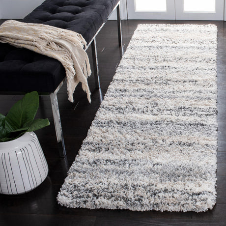 Safavieh Fontana Shag Fnt842A Ivory/Grey Rugs - Safavieh - fnt842a - 7r