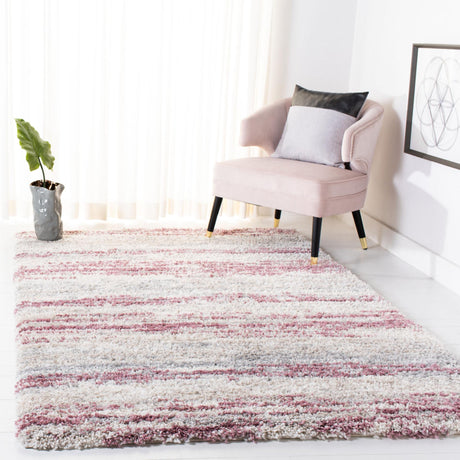 Safavieh Fontana Shag Fnt842B Ivory/Pink Rugs - Safavieh - fnt842b - 3