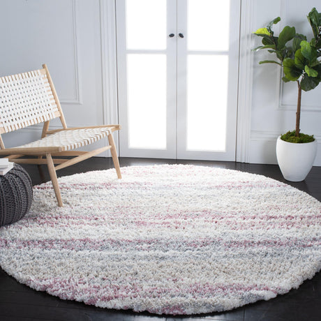 Safavieh Fontana Shag Fnt842B Ivory/Pink Rugs - Safavieh - fnt842b - 7r