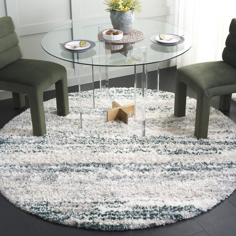 Safavieh Fontana Shag Fnt842C Ivory/Green Rug - Safavieh - fnt842c - 7r