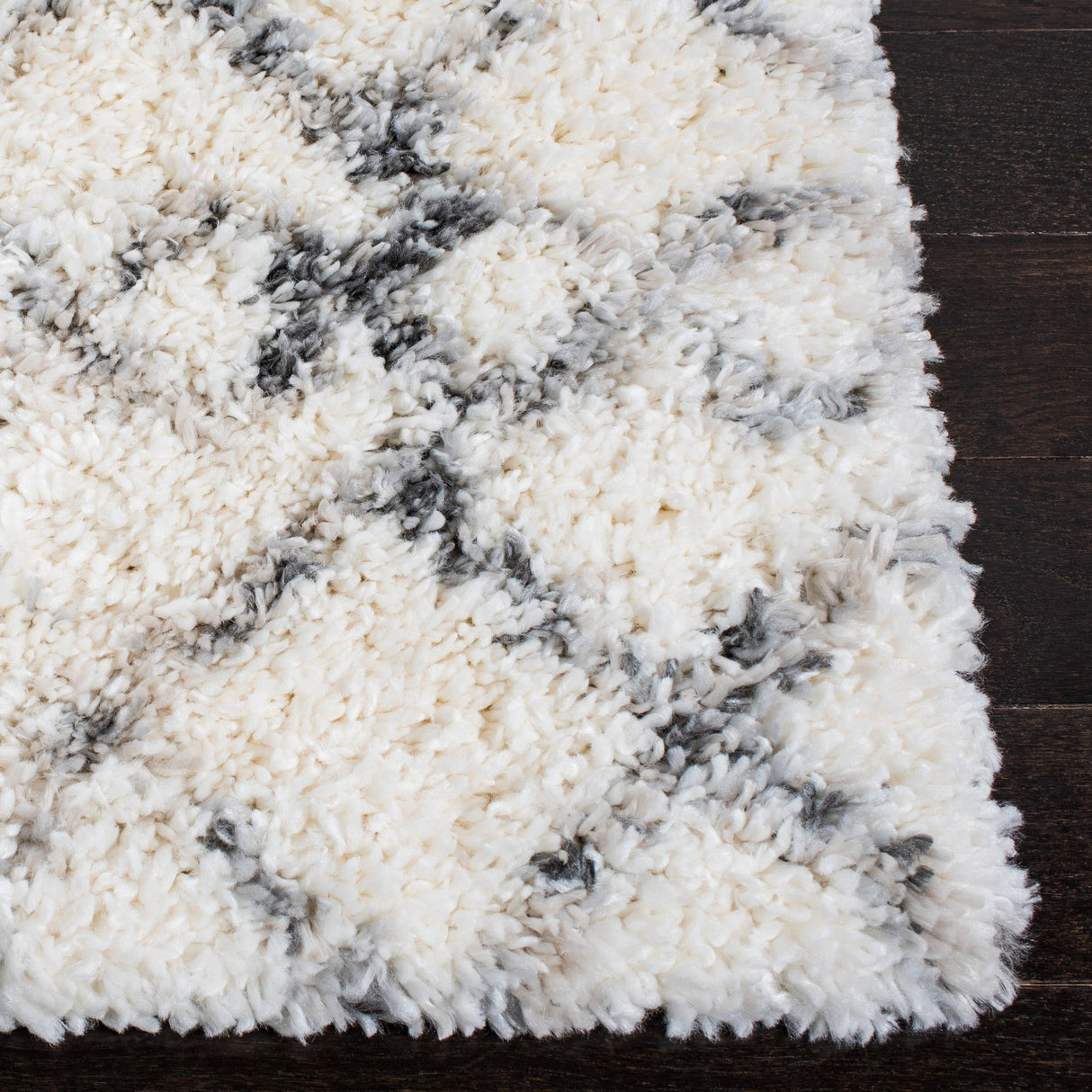 Safavieh Fontana Shag Fnt845A Ivory/Grey Rugs - Safavieh - fnt845a - 7r