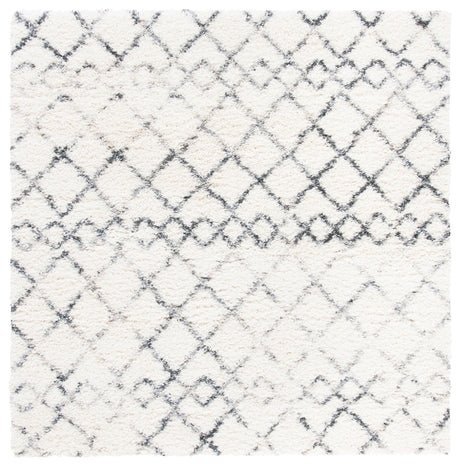 Safavieh Fontana Shag Fnt845A Ivory/Grey Rugs - Safavieh - fnt845a - 7sq