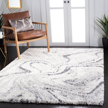 Safavieh Fontana Shag Fnt848A Ivory/Grey Rugs - Safavieh - fnt848a - 3