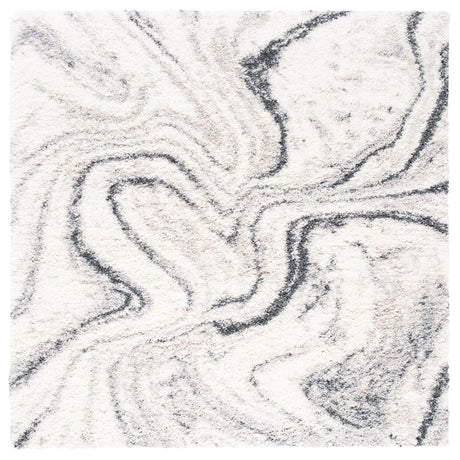 Safavieh Fontana Shag Fnt848A Ivory/Grey Rugs - Safavieh - fnt848a - 7sq