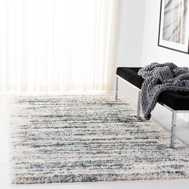 Safavieh Fontana Shag Fnt850B Ivory/Teal Rugs - Safavieh - fnt850b - 3