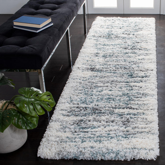 Safavieh Fontana Shag Fnt850B Ivory/Teal Rugs - Safavieh - fnt850b - 7r