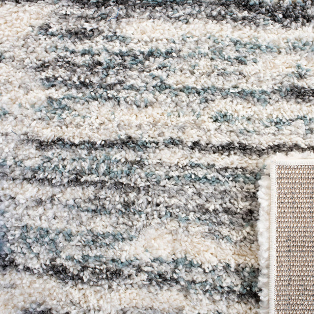 Safavieh Fontana Shag Fnt850B Ivory/Teal Rugs - Safavieh - fnt850b - 7r