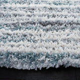 Safavieh Fontana Shag Fnt850B Ivory/Teal Rugs - Safavieh - fnt850b - 7r