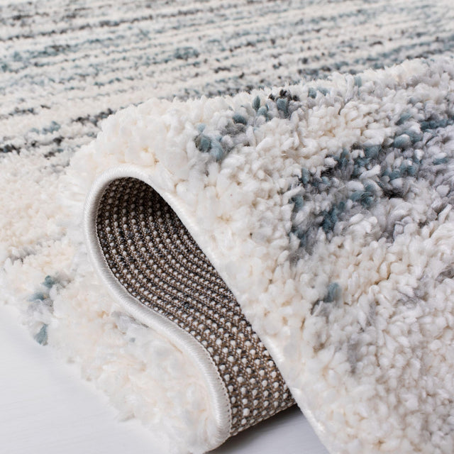 Safavieh Fontana Shag Fnt850B Ivory/Teal Rugs - Safavieh - fnt850b - 7r