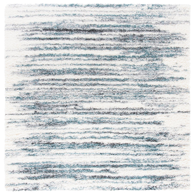 Safavieh Fontana Shag Fnt850B Ivory/Teal Rugs - Safavieh - fnt850b - 7sq