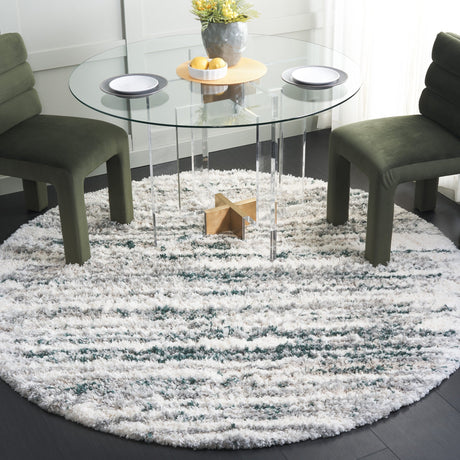 Safavieh Fontana Shag Fnt850C Ivory/Green Rug - Safavieh - fnt850c - 7r