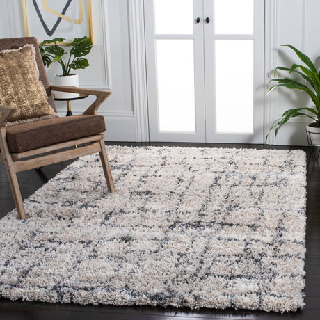 Safavieh Fontana Shag Fnt851A Ivory/Grey Rugs - Safavieh - fnt851a - 3