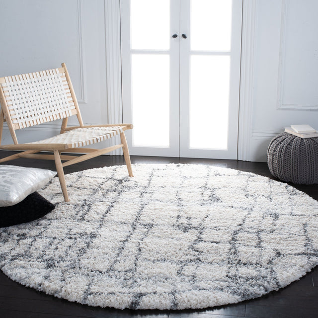 Safavieh Fontana Shag Fnt851A Ivory/Grey Rugs - Safavieh - fnt851a - 7r